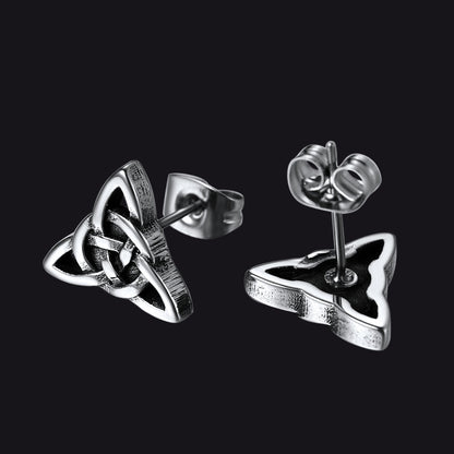 Celtic Knot Stud Earrings For Men