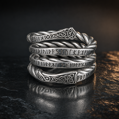 Viking Draupnir Coil Ring for Men (Ring of Odin)