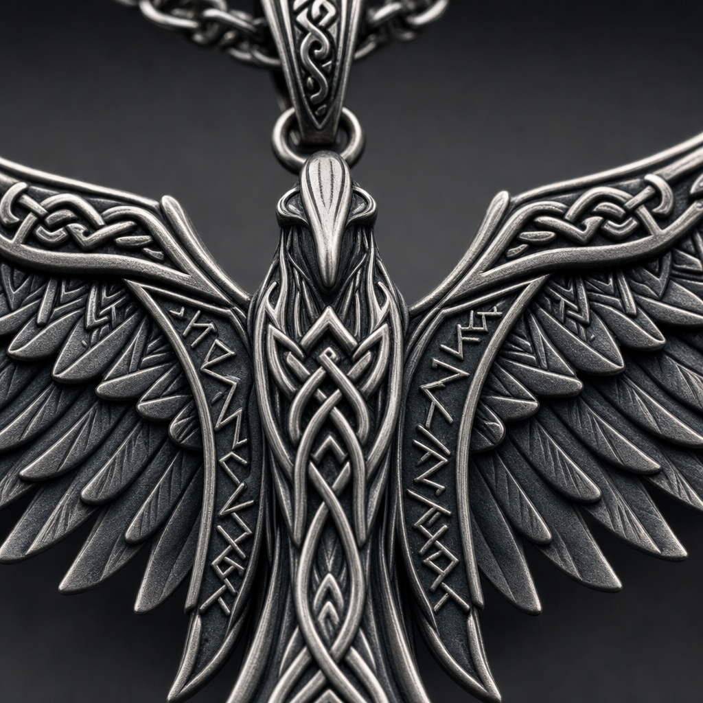 Valkyrie Wings Pendant Necklace
