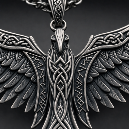 Valkyrie Wings Pendant Necklace