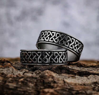 Classic Celtics Spiral Knot Nordic Ring