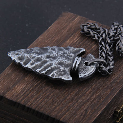 Viking Odin Spear Head Necklace