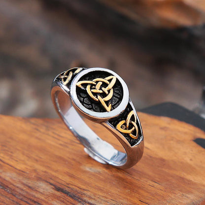 Vintage Triangle Viking Ring