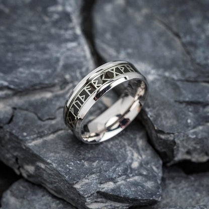 Norse Elder Futhark Rune Ring
