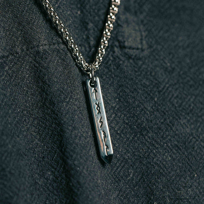 Three-dimensional Cone Type Rune Nordic Necklace