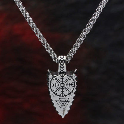 Silver Arrow Protective Spearhead Necklace