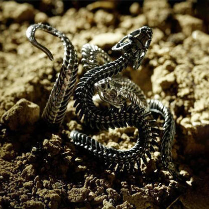 Vintage Snake Shape Winding Adjustable Ring