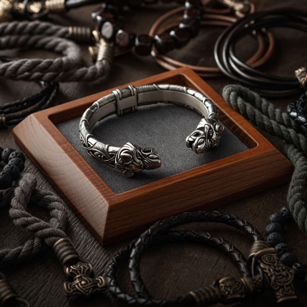 Fenrir The Wolf Handcrafted Bracelet