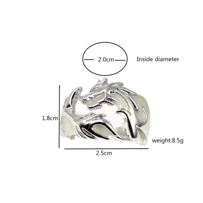 Luminous Glow In The Dark Dragon Ring