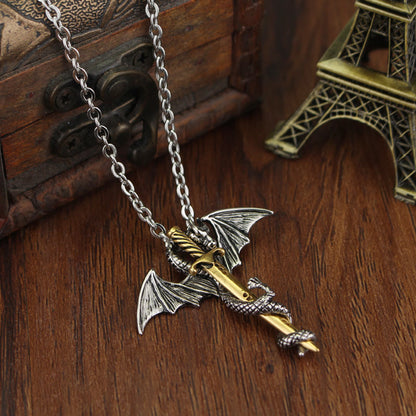 Pterosaur Golden Sword Luminous Necklace