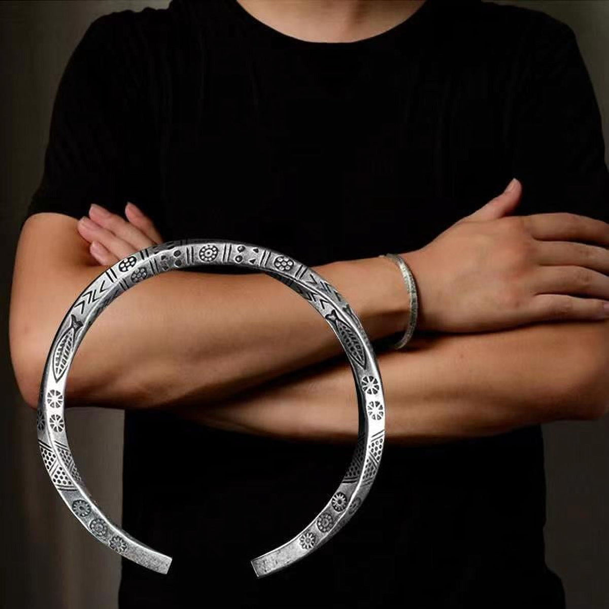Nordic Silver Viking Bracelet