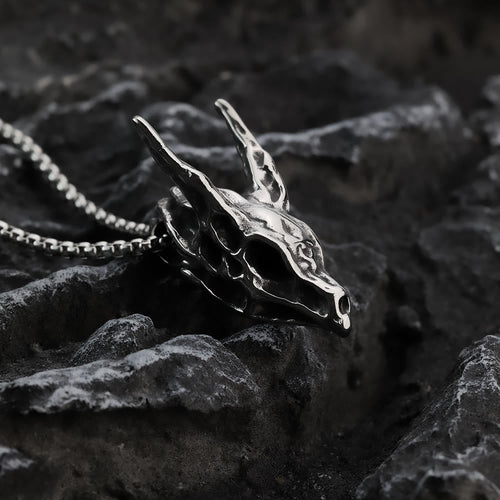 Dragon Spirit Skull Bone Necklace