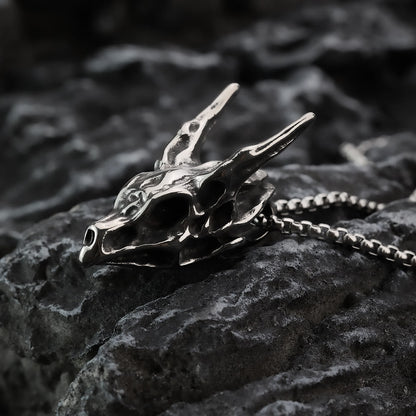 Dragon Spirit Skull Bone Necklace