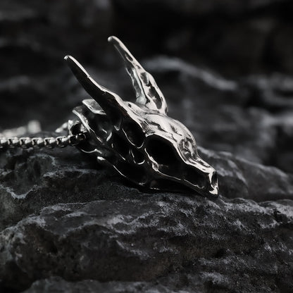 Dragon Spirit Skull Bone Necklace