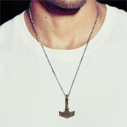 Handcrafted 925 Silver Mjolnir Necklace