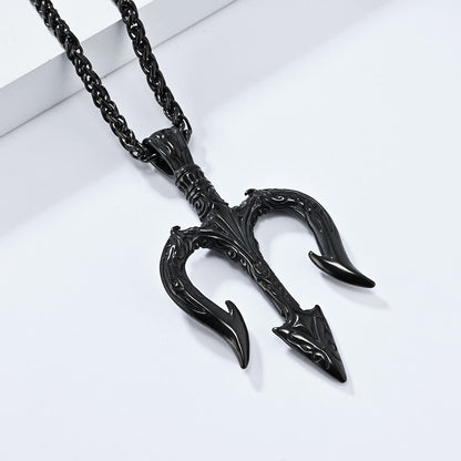 "Power and Courage" Poseidon Trident Necklace