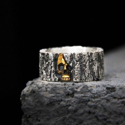 Immortality Skull Engraved Ring