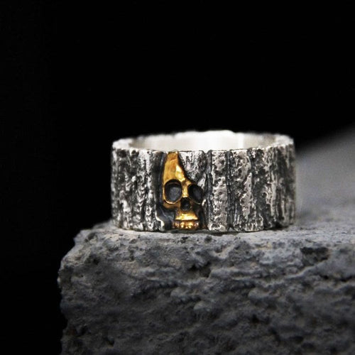 Immortality Skull Engraved Ring