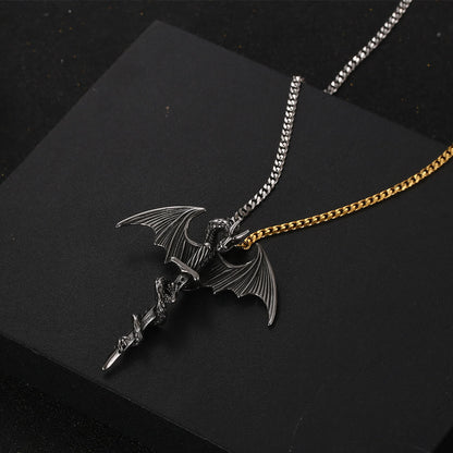 Pterosaur Sword Flying Dragon Necklace