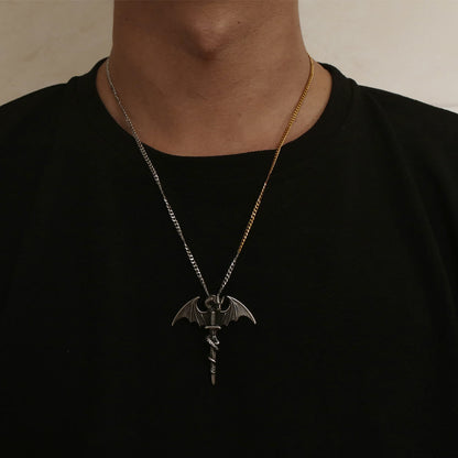 Pterosaur Sword Flying Dragon Necklace