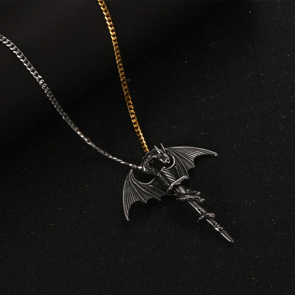 Pterosaur Sword Flying Dragon Necklace