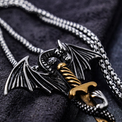 Pterosaur Sword Flying Dragon Necklace