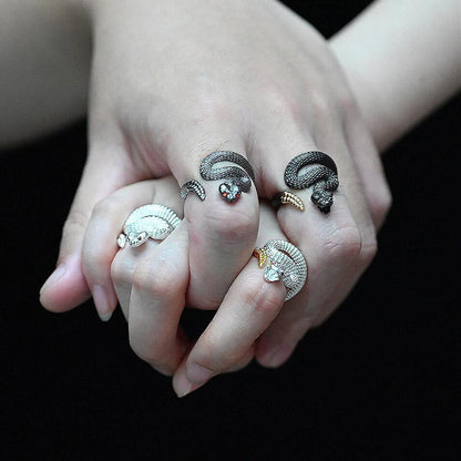 Vintage Rattlesnake Adjustable Ring