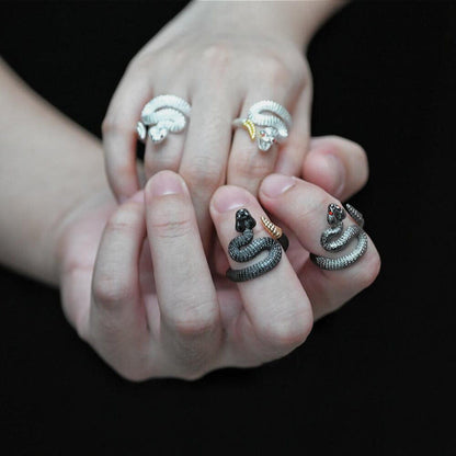 Vintage Rattlesnake Adjustable Ring