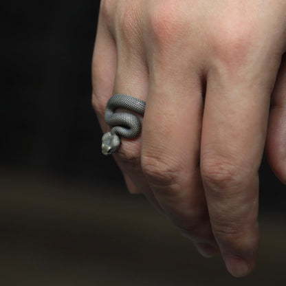 Vintage Rattlesnake Adjustable Ring