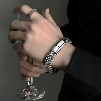 Classic Double Row Wheat Chain Bracelet