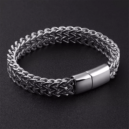 Classic Double Row Wheat Chain Bracelet