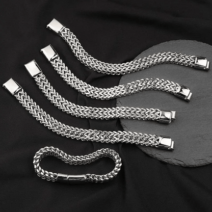 Classic Double Row Wheat Chain Bracelet