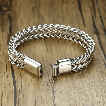 Classic Double Row Wheat Chain Bracelet
