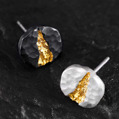 Handcrafted 999 Silver Moonlit Mountain Earrings