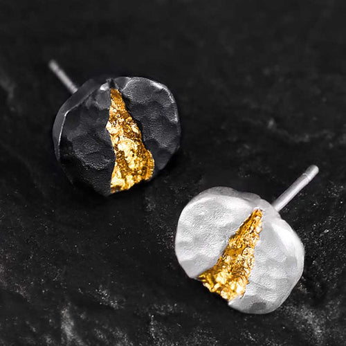 Handcrafted 999 Silver Moonlit Mountain Earrings