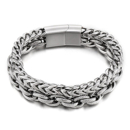 Heavy Chain Link Stainless Steel Bracelet