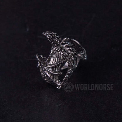 Dragon Open Design Gothic Ring
