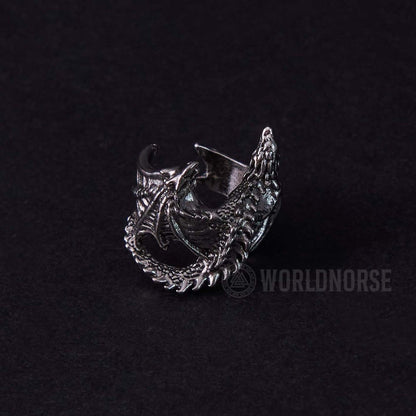 Dragon Open Design Gothic Ring