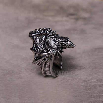 Dragon Open Design Gothic Ring
