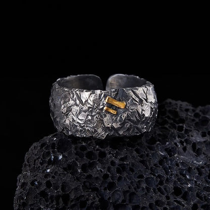 Rugged Hammered Texture Ring