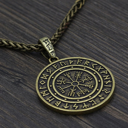 Vegvisir Rune Round Necklace