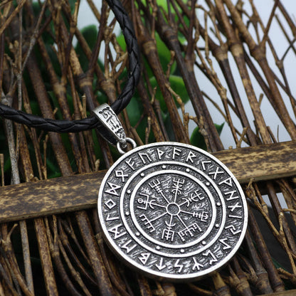 Vegvisir Rune Round Necklace