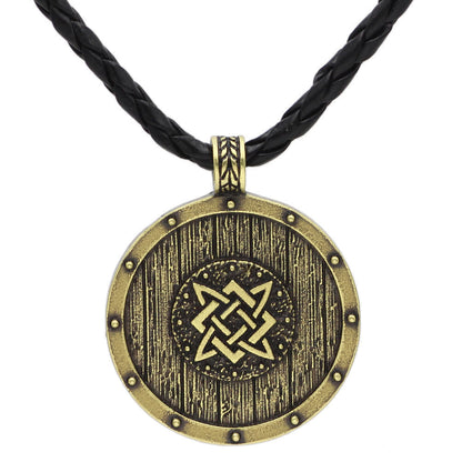 Viking Round Shield Necklace