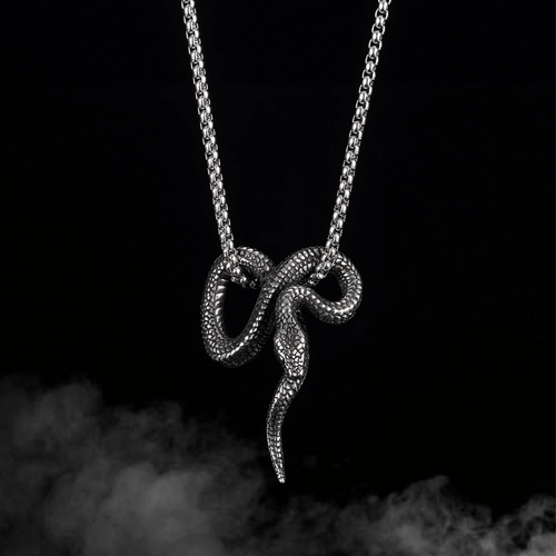 Gothic Python Snake-Shaped Necklace