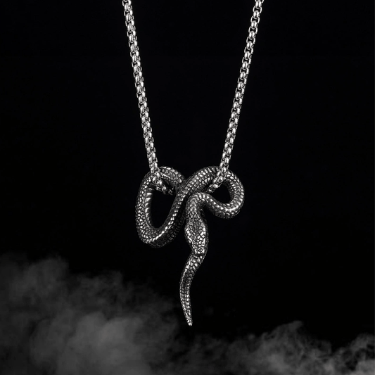 Gothic Python Snake-Shaped Necklace