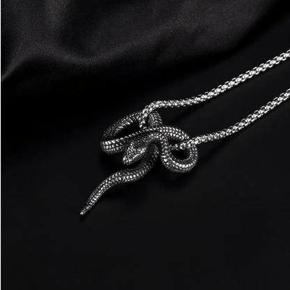 Gothic Python Snake-Shaped Necklace