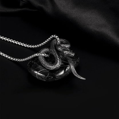 Gothic Python Snake-Shaped Necklace