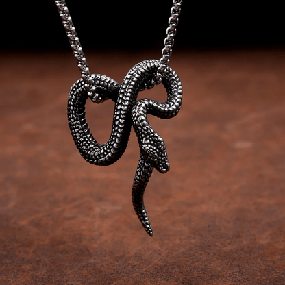 Gothic Python Snake-Shaped Necklace