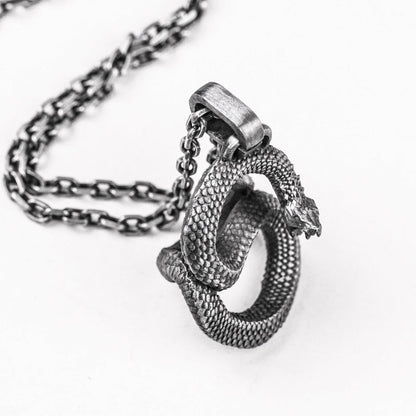 Nordic Jormungandr Pendant Necklace