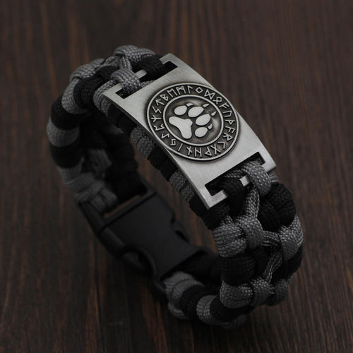 Viking Rune Braided Bracelet